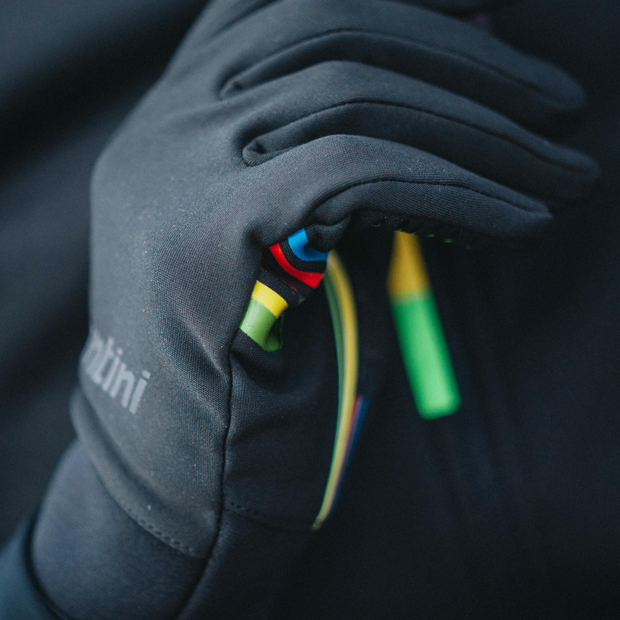 guanti ciclismo Santini UCI mezza stagione 6/8