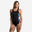 Women's 1-piece Swimsuit Vega Light Fern Black