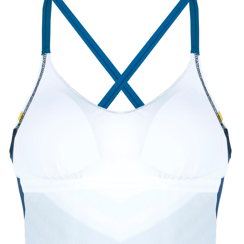 Badpak voor zwemmen dames Lila Sharp marineblauw