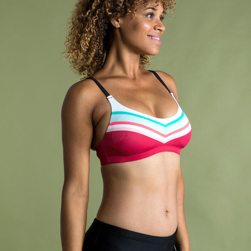 Bikinitop voor dames Riana Way bordeaux