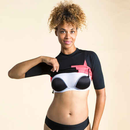 Women’s Swimming Top Una Light Black Coral