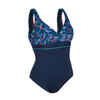 Women's 1-piece Swimsuit body-sculpting Bloom Navy