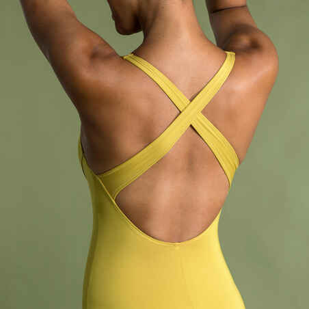 Women’s 1-piece Swimsuit Pearl Mustard Yellow
