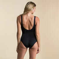 Bañador Mujer natación negro Heva U. Disponible talla grande.