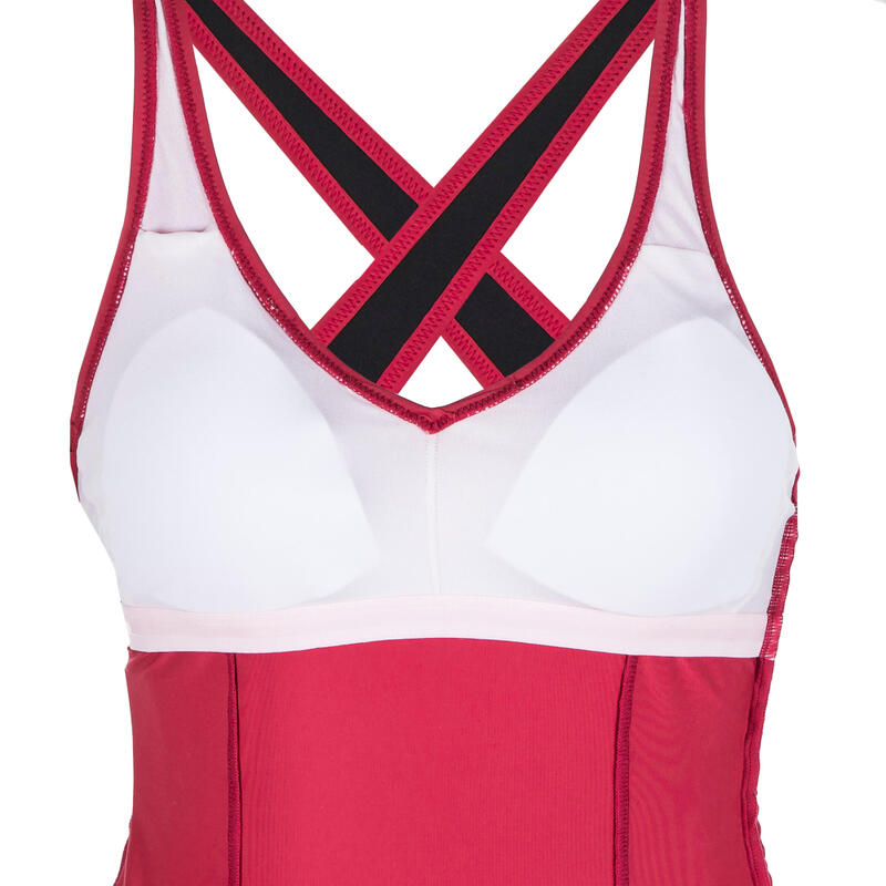 Maillot de Bain 1 Pièce de Natation Femme Pearl Rouge Terracotta