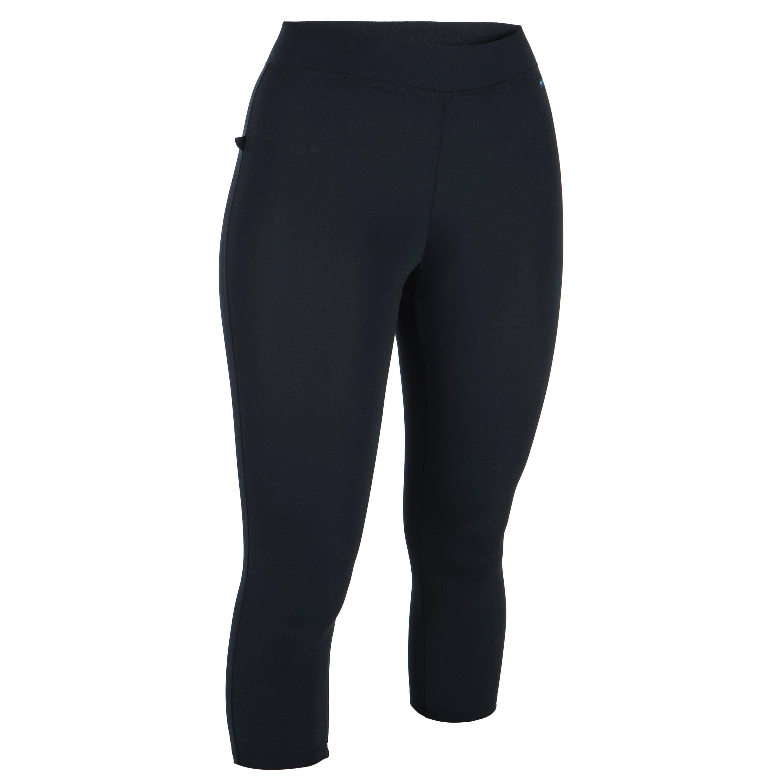 Women Swimming Mid Leggings Una Flexible & Quick-Dry Black -  3