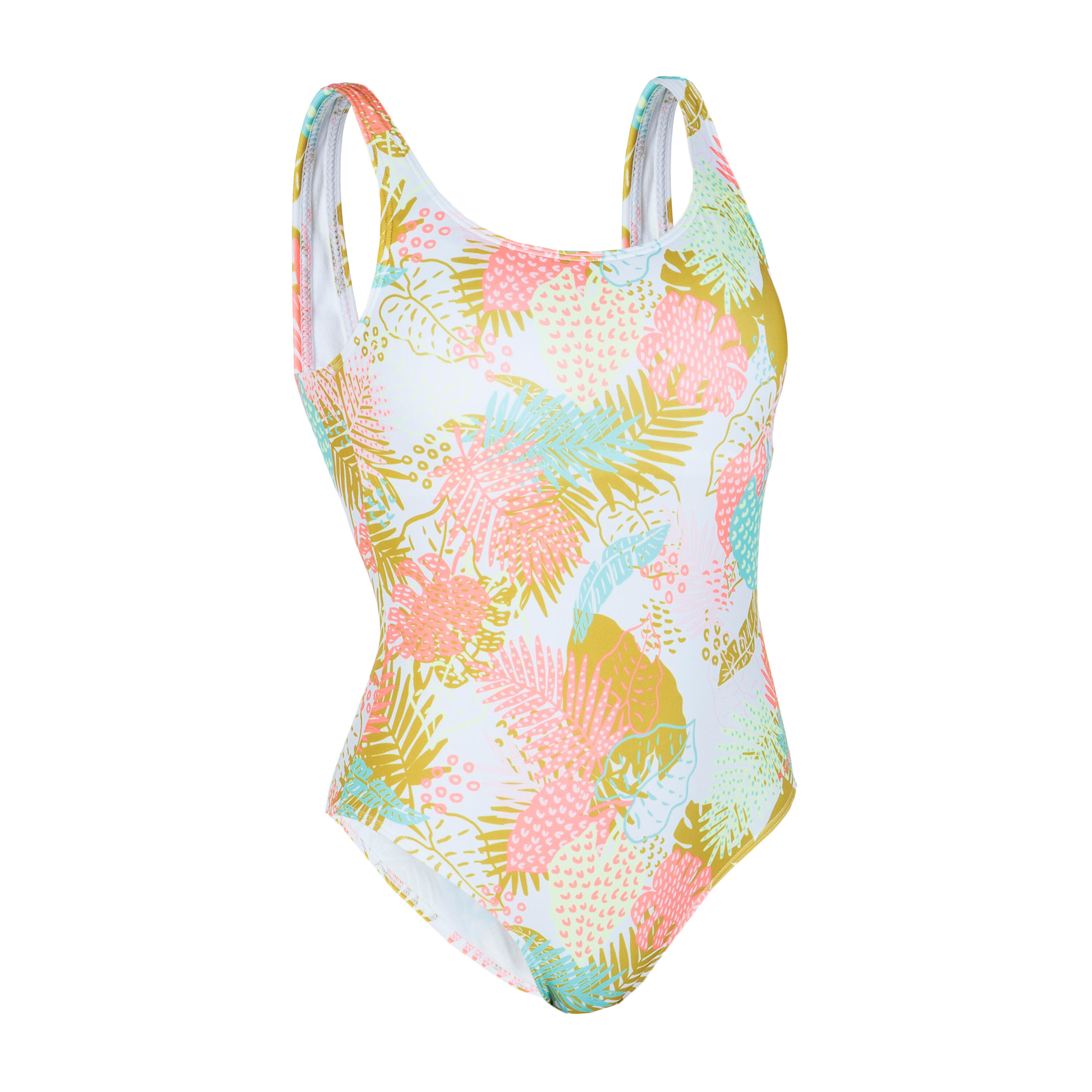 Women’s 1-piece Swimsuit Heva Joy Fern White 5/6