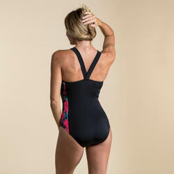 Maillot de Bain 1 Pièce Femme Natation Vega Light Fern Noir