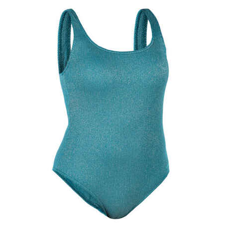 Bañador Mujer natación azul claro Heva Joy 100
