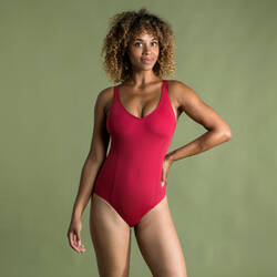 Women’s 1-piece Swimsuit Pearl Terracotta Red