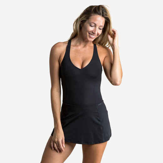 
      Maillot de bain 1 pièce Jupe de natation femme Pearl noir
  