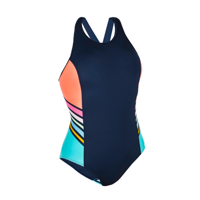 Girls 1 Piece Light Race Swimsuit Vega Navy