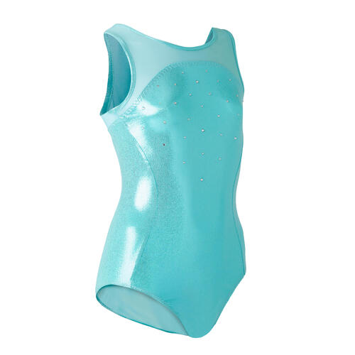 Justaucorps gym fille 900 turquoise