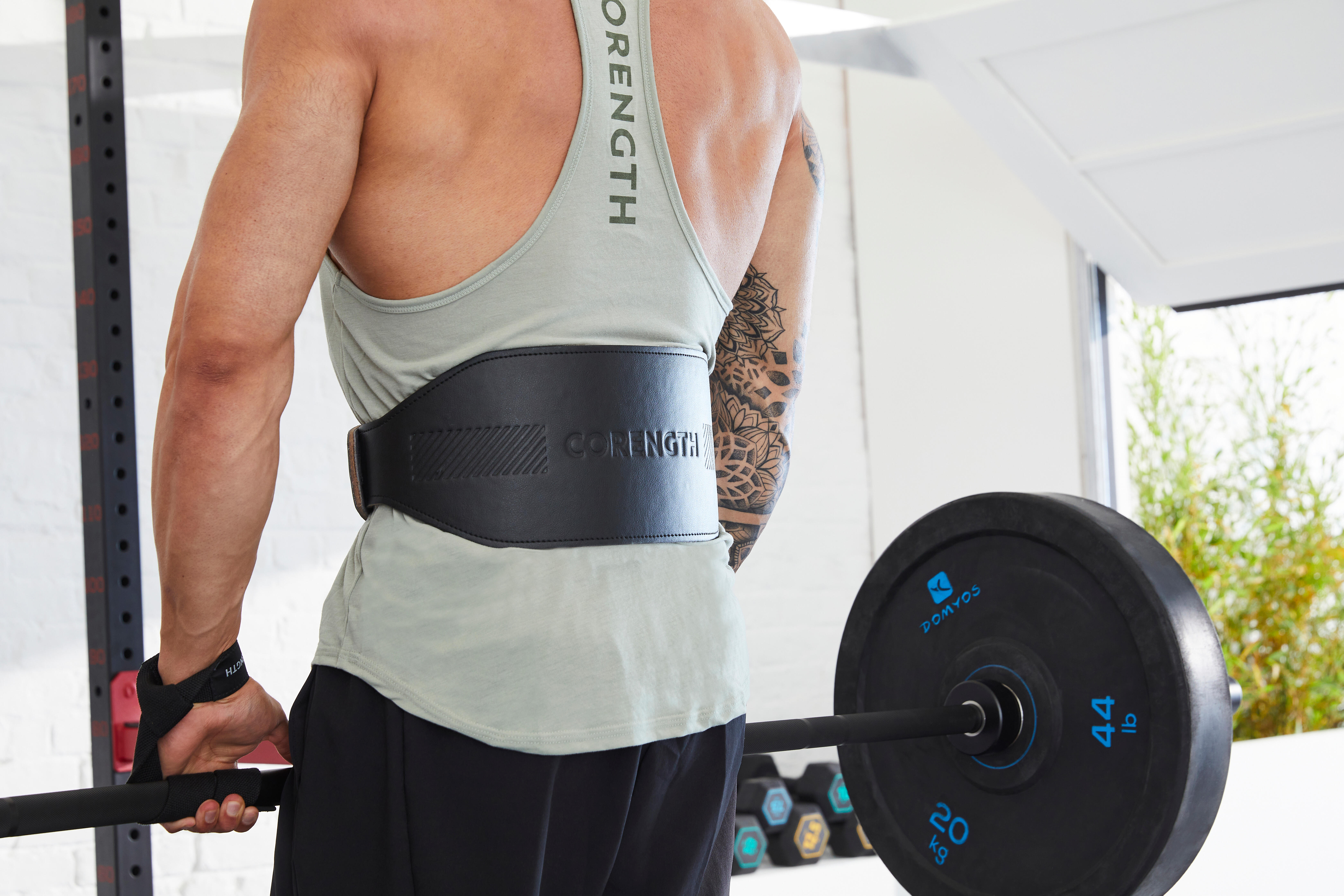 Ceinture lombaire de musculation en cuir - CORENGTH