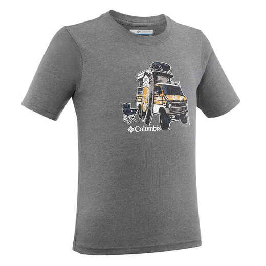 
      Kids' Hiking T-Shirt Columbia Tech Tee - 7 to 15 Years - grey
  