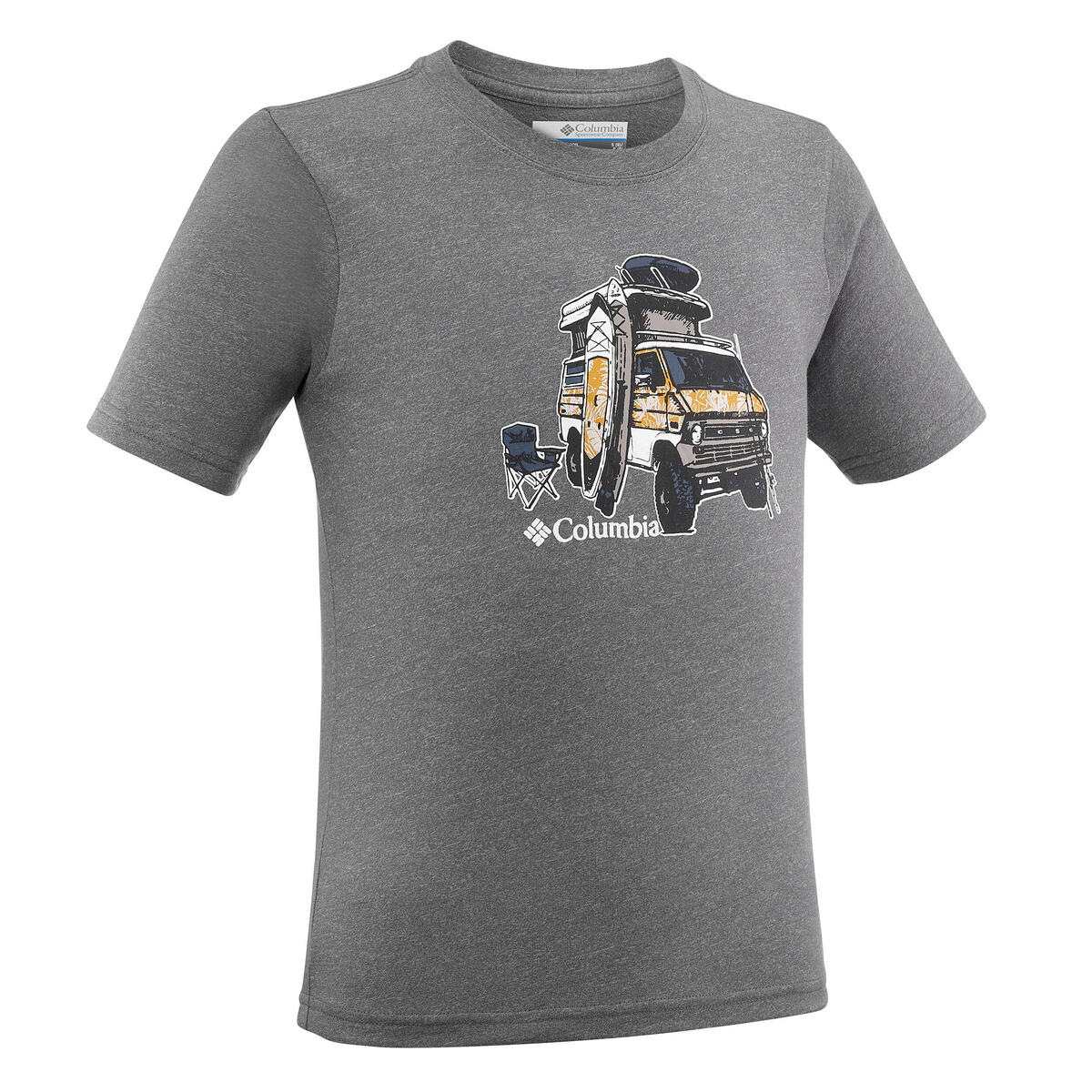 T-Shirt Columbia de randonnée enfant - Tech Tee Gris 7 à 15 ans
