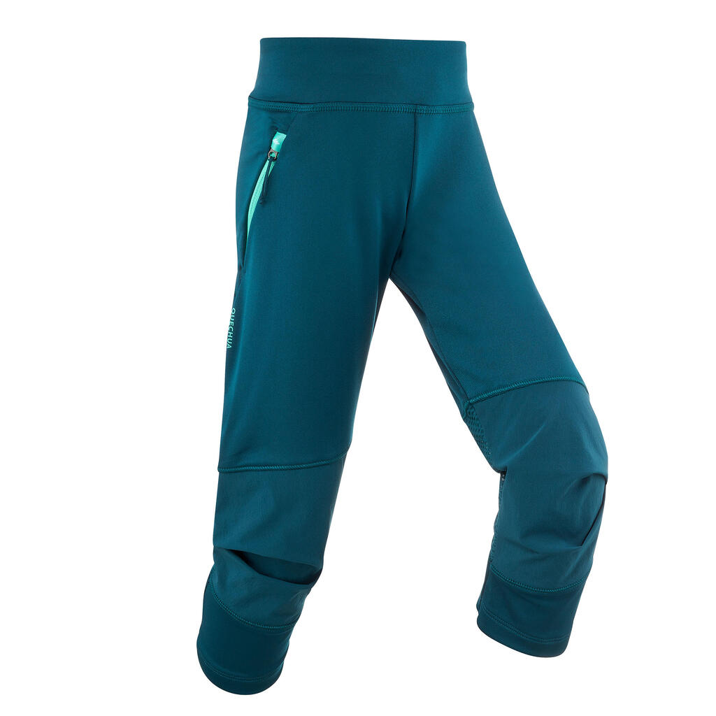 Kids’ Hiking Leggings - MH500 Aged 7-15 - Green