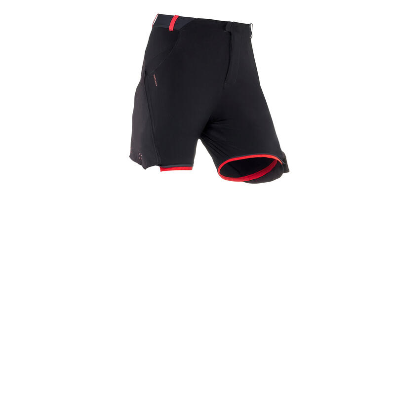 Pantalon de randonnée modulable enfant MH500 noir 7-15 ans