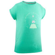 Kids' Hiking T-Shirt - MH100 Aged 7-15 - Green