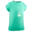 T-Shirt de randonnée - MH100 VERT - enfant 7-15 ans