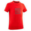 Kids' Hiking T-Shirt - MH100 Aged 7-15 - Red