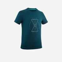 Kids’ Hiking T-Shirt - MH100 Aged 7-15 - Dark Green