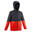 Wandelregenjas voor kinderen MH500 grijs/rood 7-15 jaar