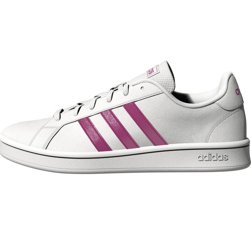 Zapatillas Marcha Urbana Adidas GD Court Base Mujer Blanco/Burdeos