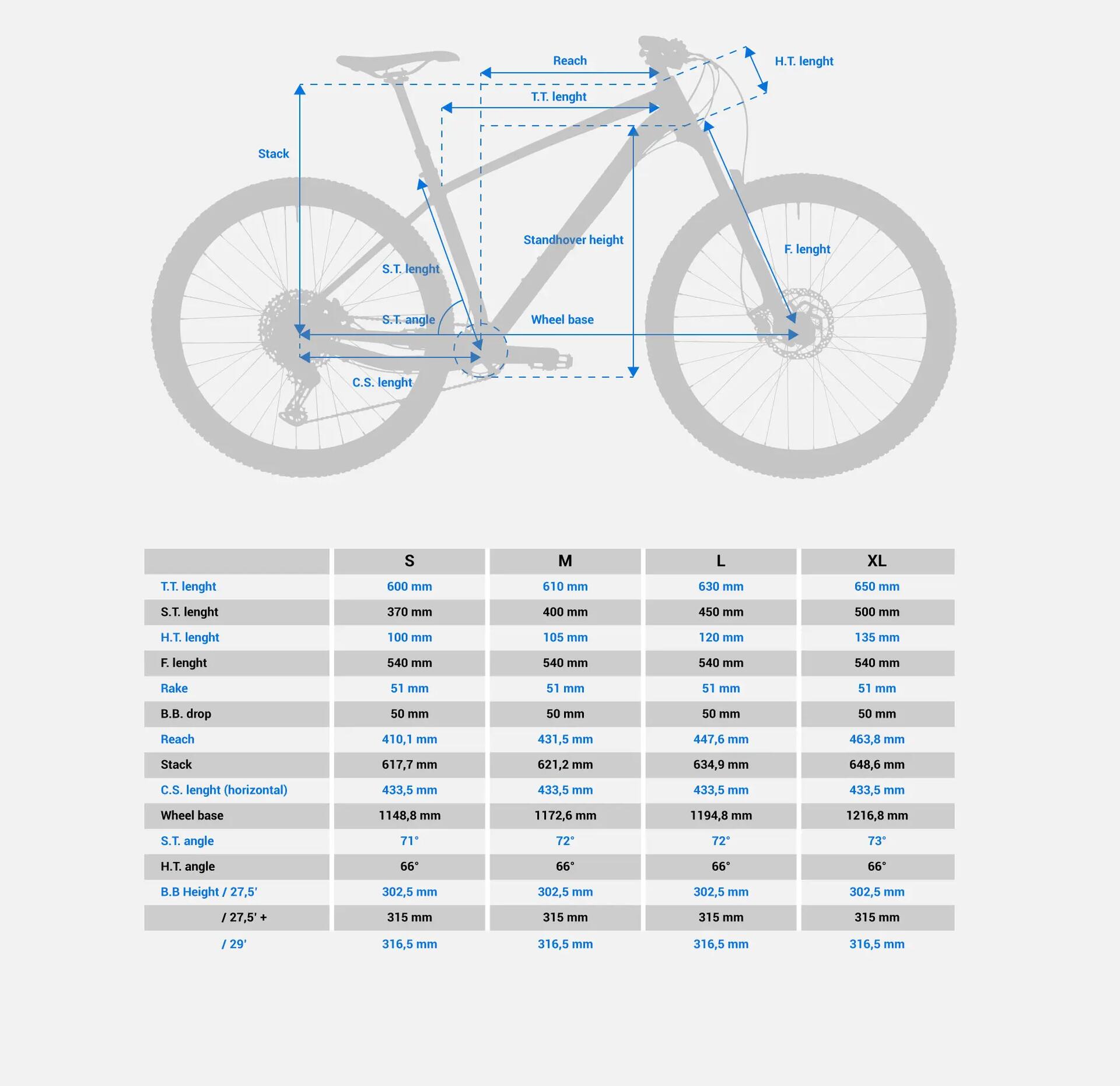 Bicicleta BTT ALL MOUNTAIN AM 100 HARDTAIL