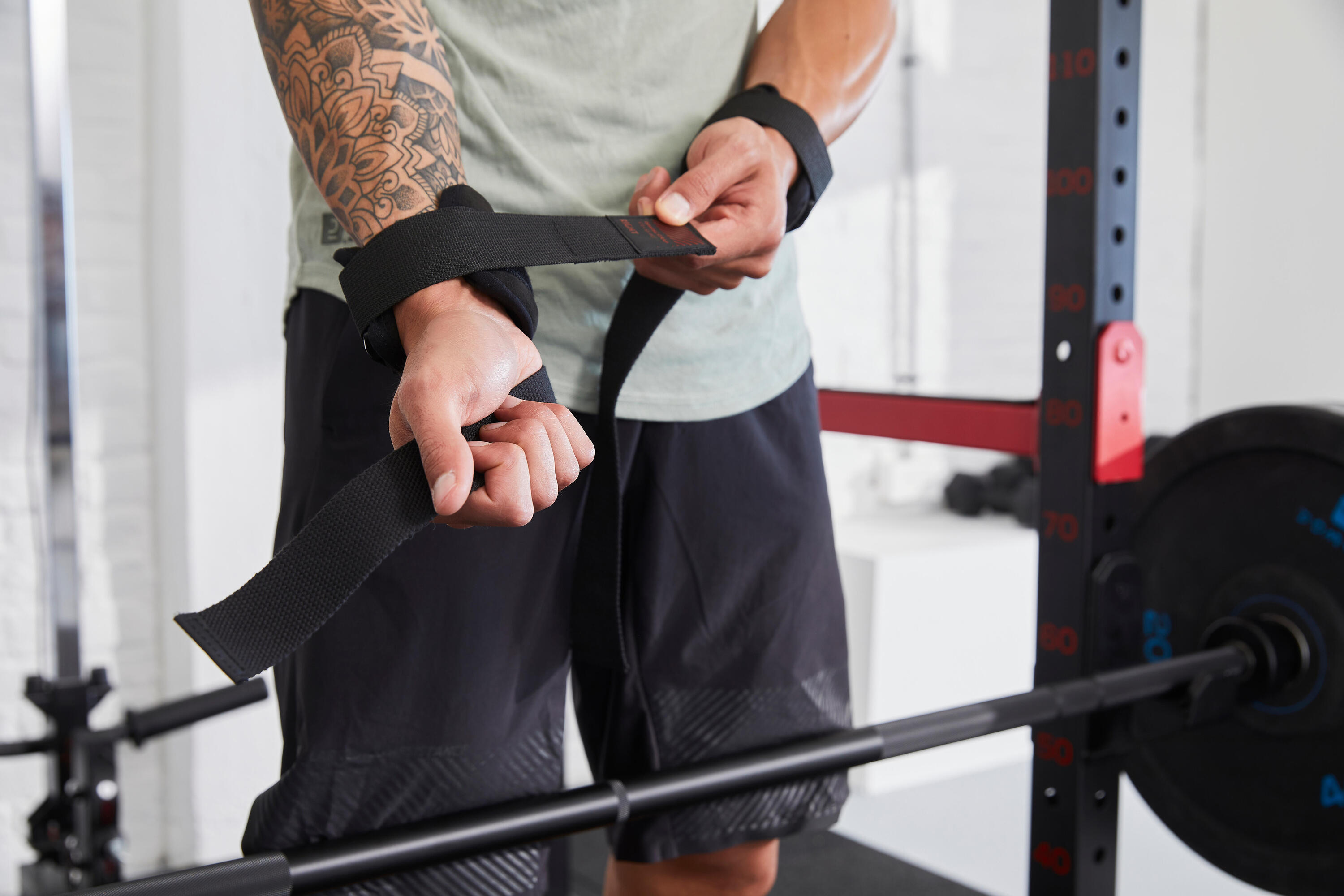 Sangle de tirage musculation avec renfort au poignet 11/14