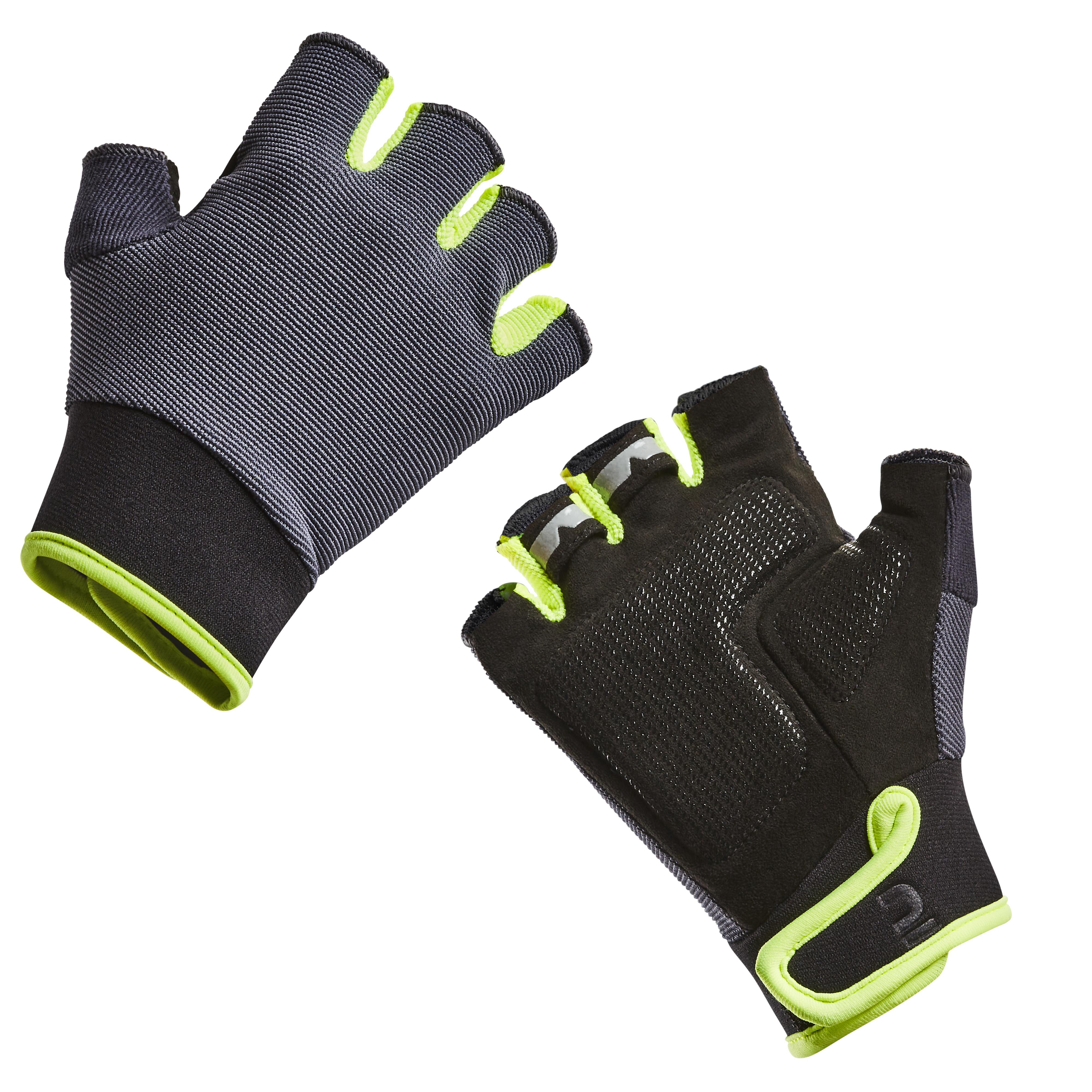 Kids' Cycling Gloves 500 - Black / Yellow