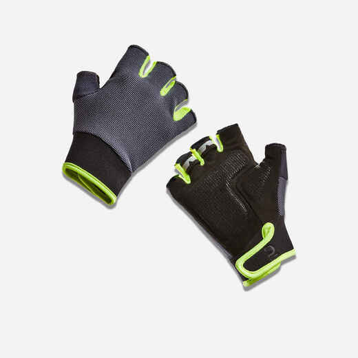 
      Kids' Cycling Gloves 500 - Black / Yellow
  