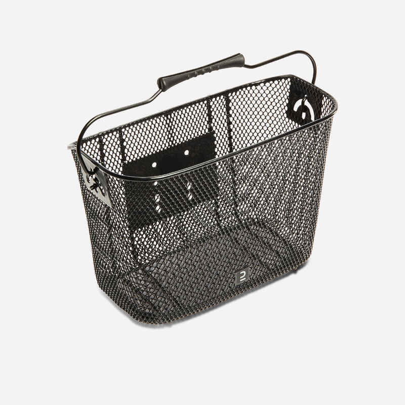 Kids' Metal Bike Basket - Black