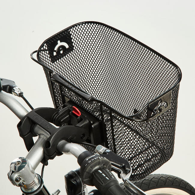 Kids' Metal Bike Basket Black