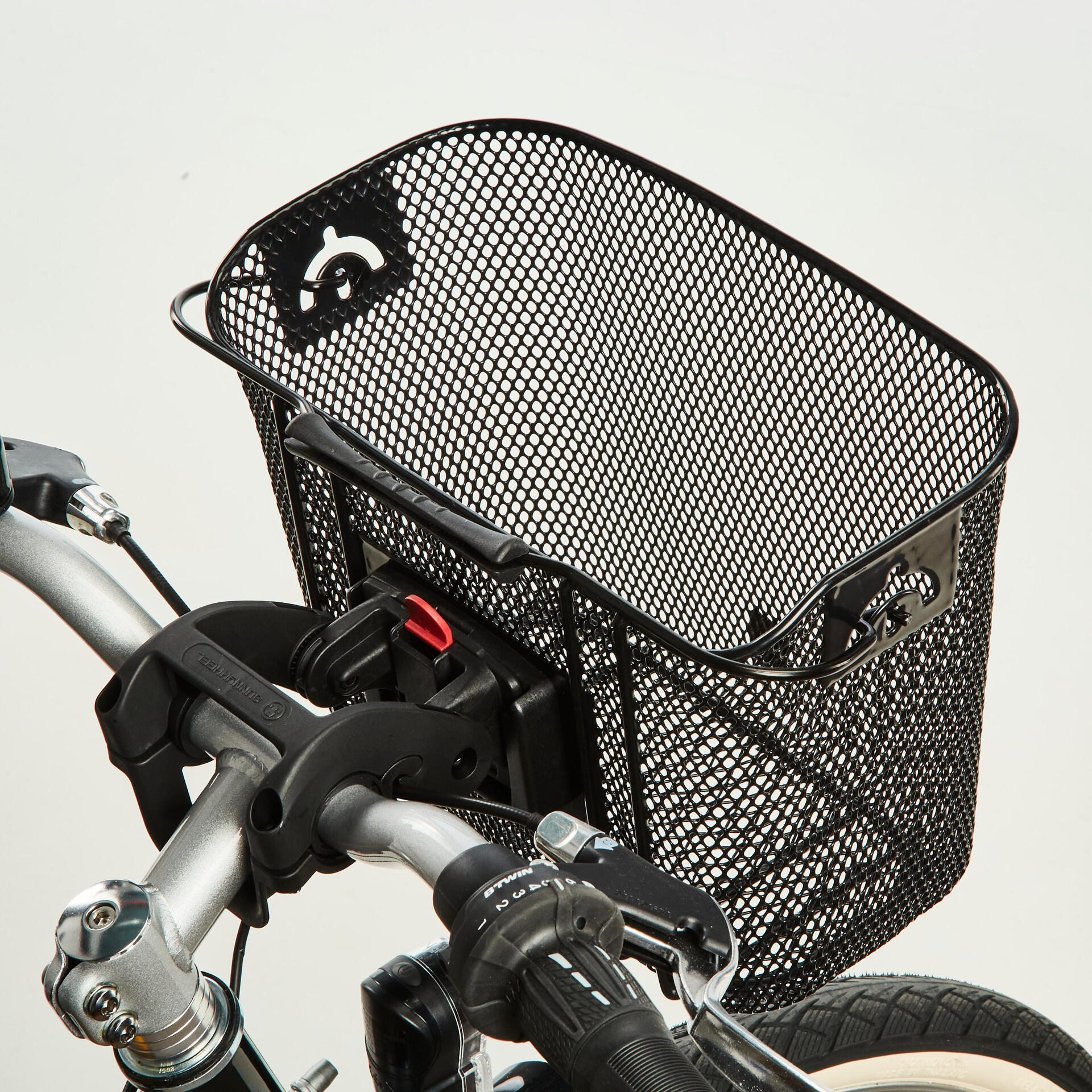 Kids' Metal Bike Basket Black