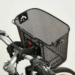 Kids' Metal Bike Basket - Black