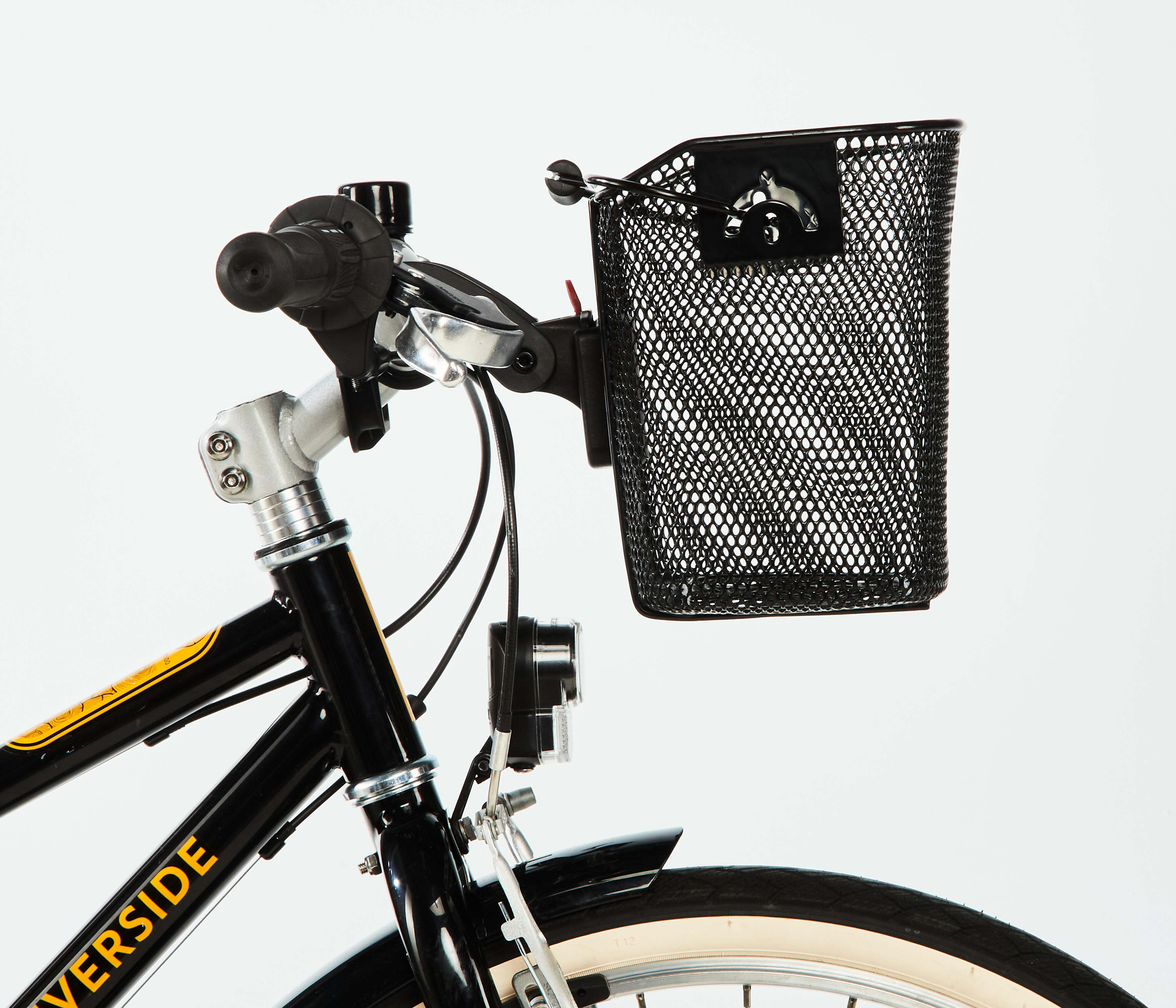 panier velo enfant en métal noir