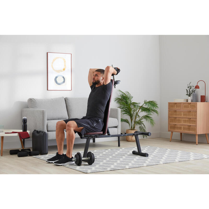 Banco de Musculação Dobrável, Inclinável, Abdominais - bench 500 fold