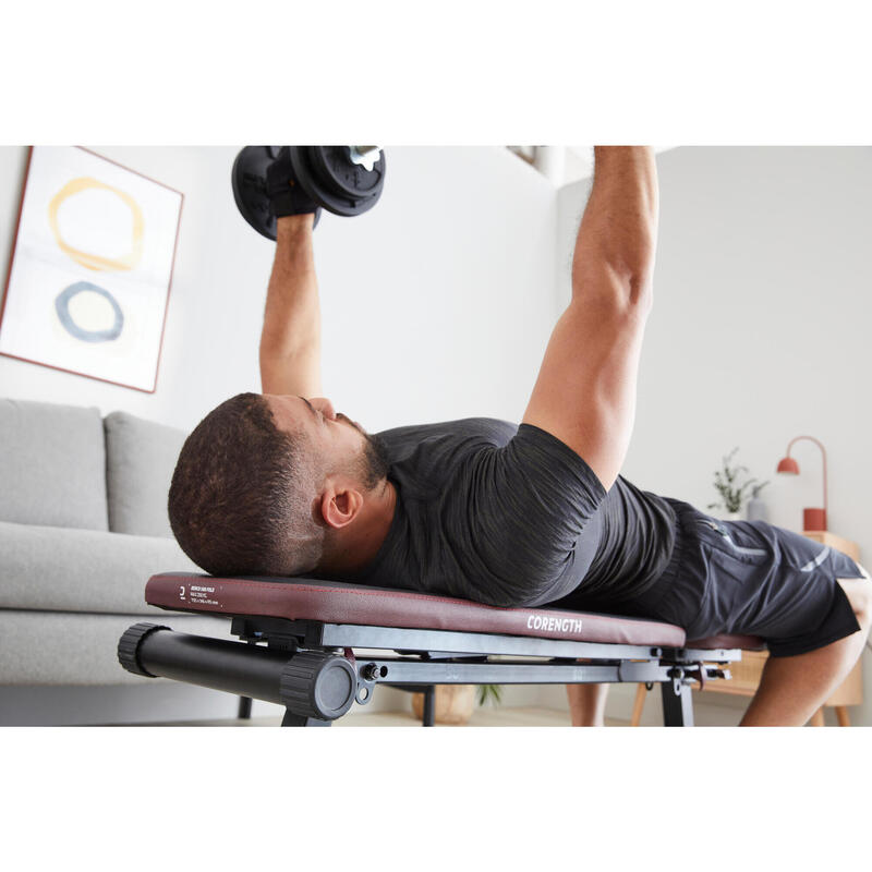 Banc de musculation pliable, inclinable, abdominaux - bench 500 fold