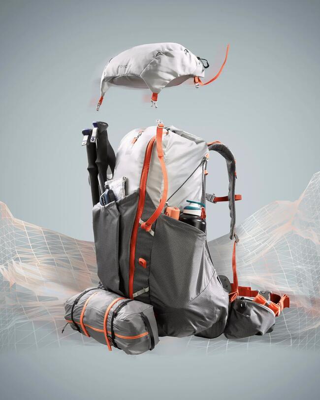 Mochila Ultraleve de Trekking Mulher 45+10 L - MT900 UL