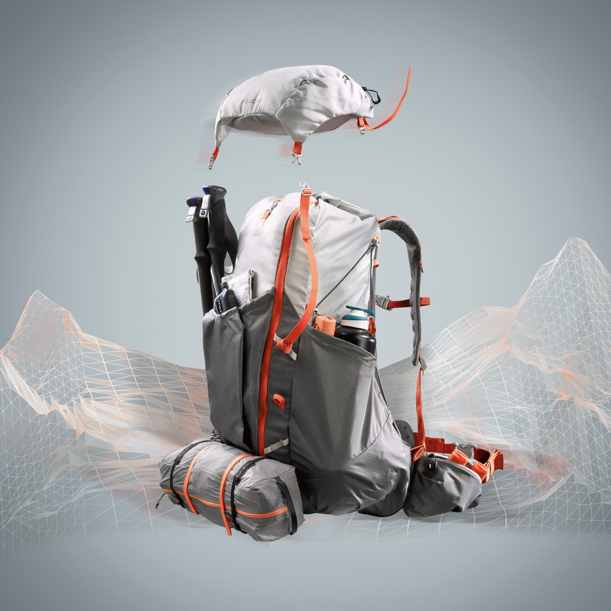 Women’s Ultralight Trekking Backpack 45+10 L - MT900 UL 4/18