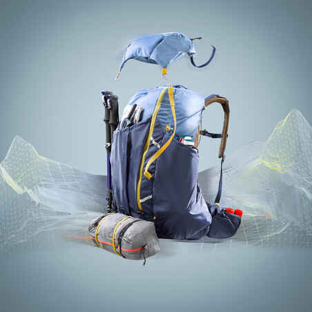Men’s Light Trekking Backpack MT900 50+10 L Light