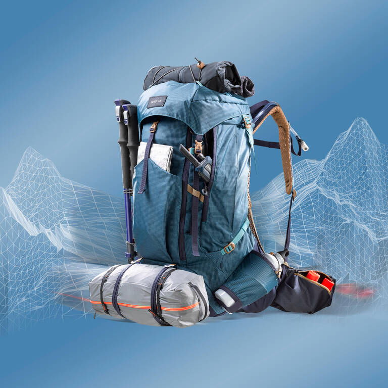 Men's Trekking 50+10 L Backpack MT500 Air