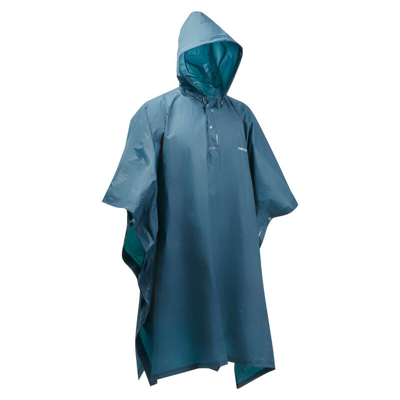 Poncho 50 de pluie randonnée - 10 L Turquoise