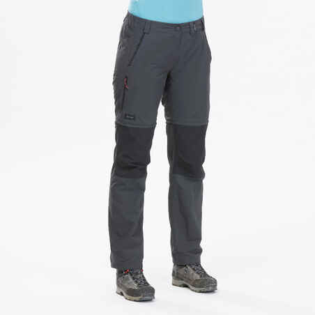 Pantalón desmontable montaña y trekking Mujer Trek 100