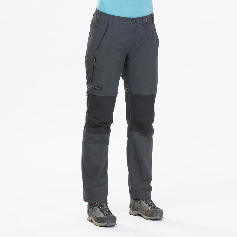 Pantalón desmontable montaña y trekking Mujer Trek 100