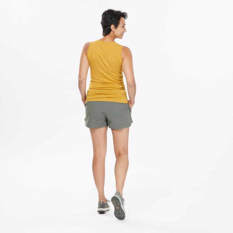 Trekkingshorts Damen - Travel 500 khaki