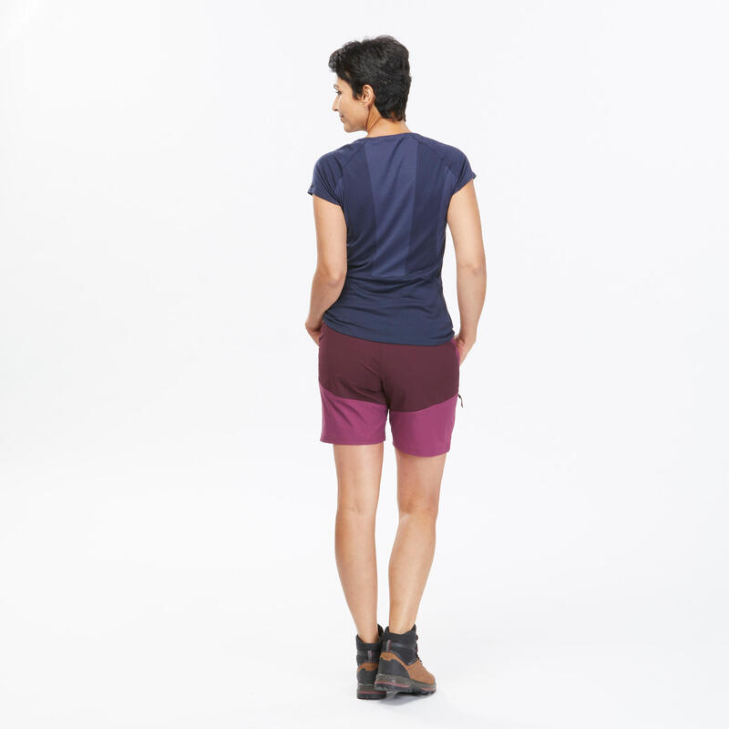 Trekkingshorts Damen - MT500 violett