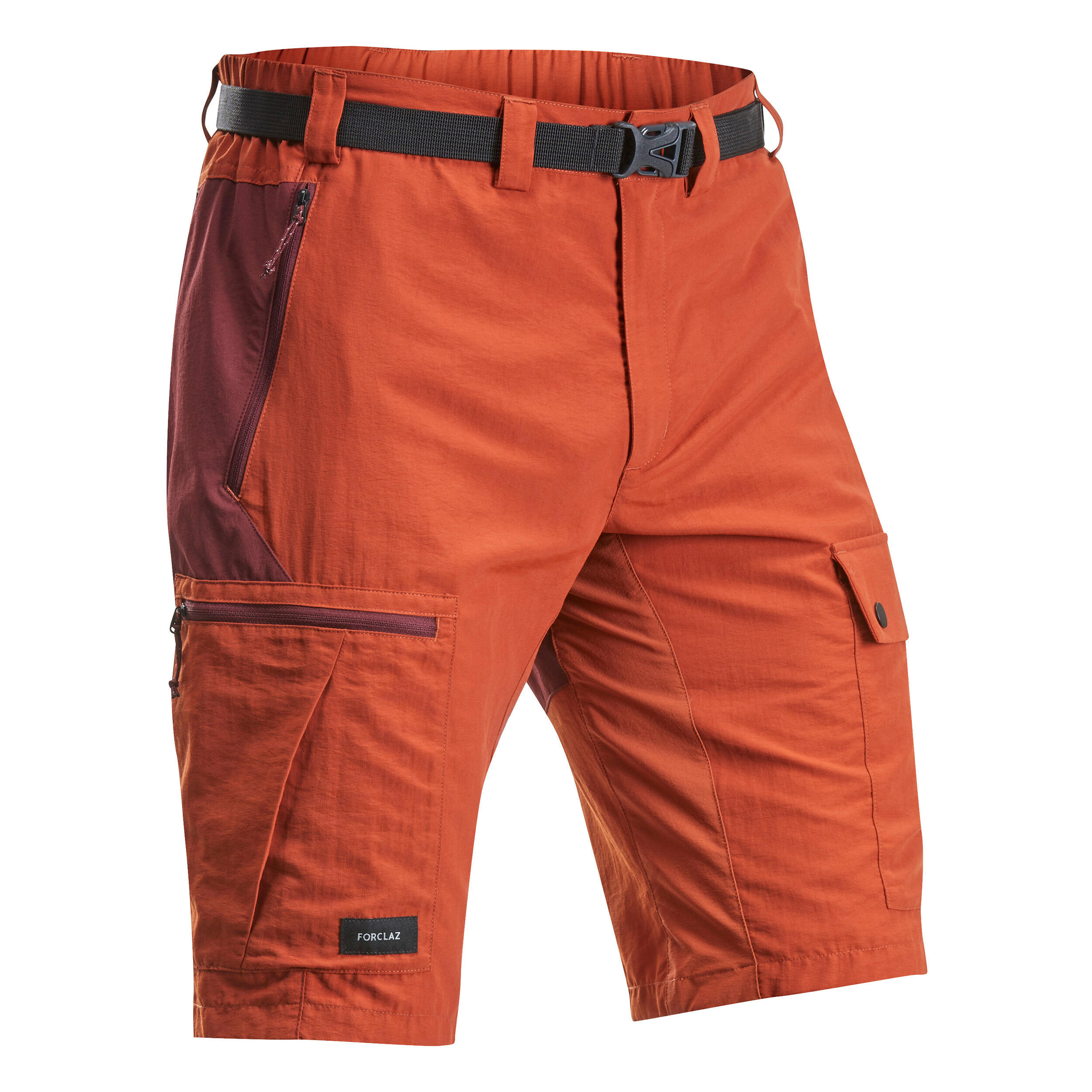 Pantaloncini trekking uomo MT500 arancioni FORCLAZ | DECATHLON