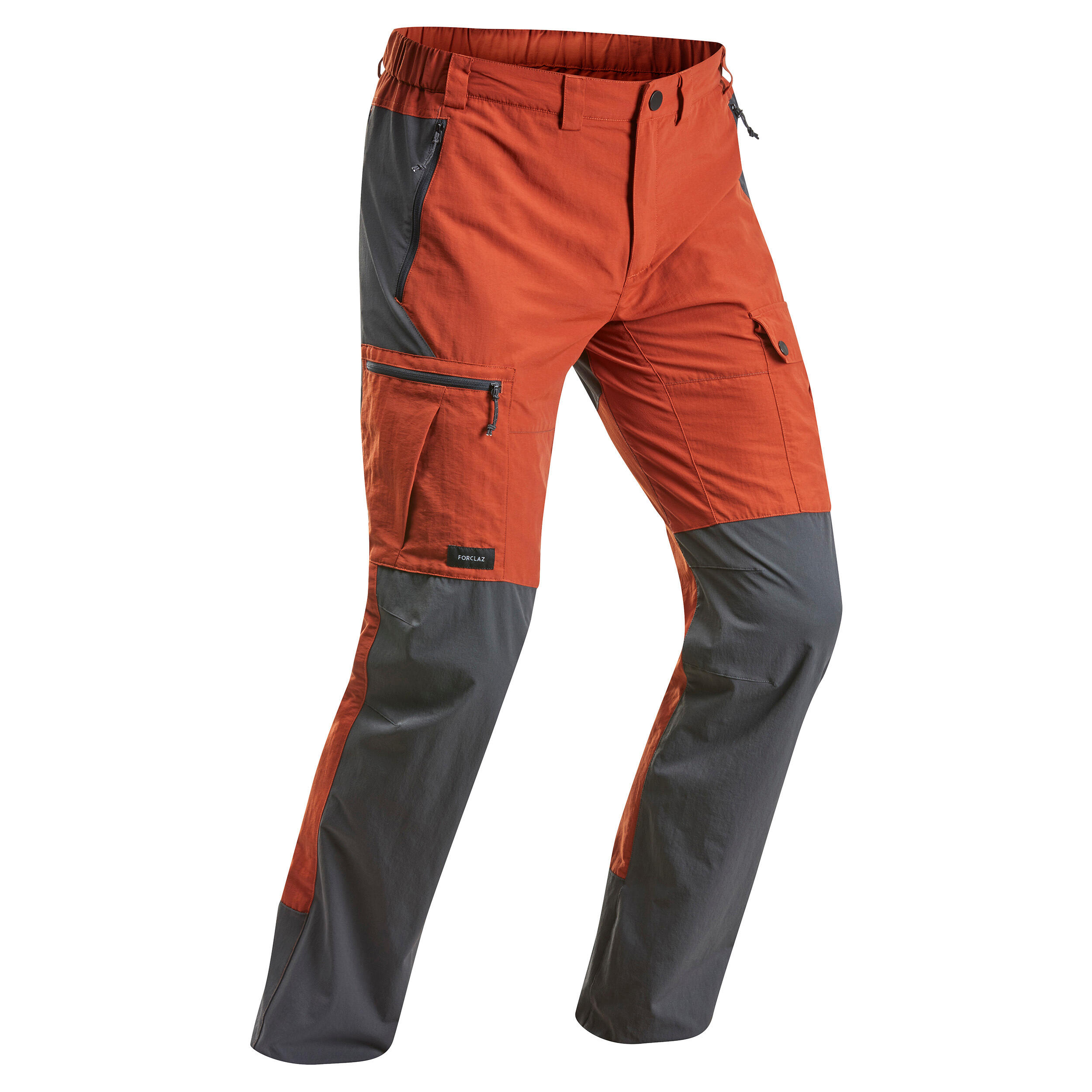 Pantalon Rezistent Trekking la munte MT500 Cărămiziu Bărbați Bărbaţi